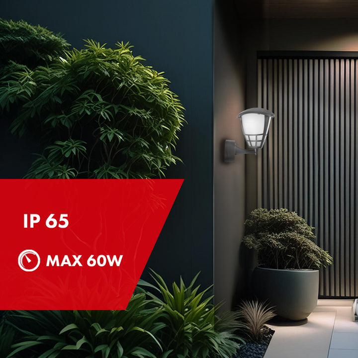 Venkovní nástěnné svítidlo 1xE27 Maclean MCE519 GR šedá IP65 max. 60W