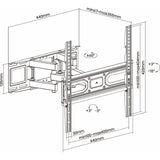 ART držák na TV, 32-70'', 40 kg, černý, VESA 400x400, AR-89