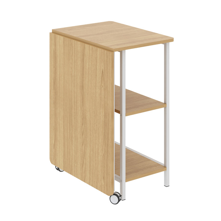 Maclean loftový skládací stůl, rozměry: 107x45x75cm, max. 150 kg, s deskou, barva světlý buk, MC-411 W