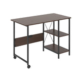 Skládací stůl Maclean Loft, rozměry: 107x45x75cm, max. 150 kg, s deskou, barva tmavý ořech, MC-411 B