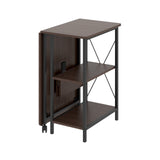 Skládací stůl Maclean Loft, rozměry: 107x45x75cm, max. 150 kg, s deskou, barva tmavý ořech, MC-411 B