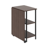 Skládací stůl Maclean Loft, rozměry: 107x45x75cm, max. 150 kg, s deskou, barva tmavý ořech, MC-411 B