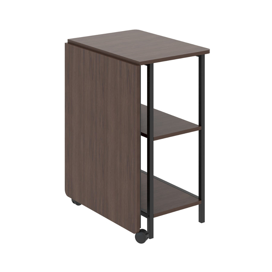 Skládací stůl Maclean Loft, rozměry: 107x45x75cm, max. 150 kg, s deskou, barva tmavý ořech, MC-411 B