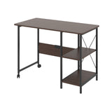 Skládací stůl Maclean Loft, rozměry: 107x45x75cm, max. 150 kg, s deskou, barva tmavý ořech, MC-411 B