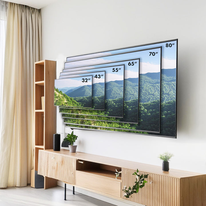Držák na TV Maclean, max. VESA 600x400, 32-80", 45 kg, nastavení sklonu +0°~-10°, MC-413