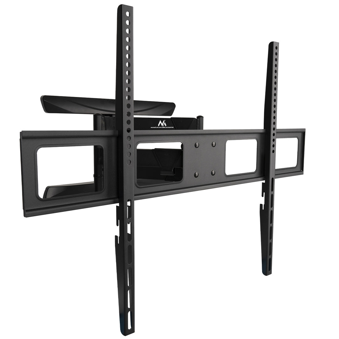 Držák Maclean na TV, max. VESA 800x600, 43-100", 80 kg, horizontální a vertikální nastavení úhlu, profil 50-500 mm, černý, MC-423