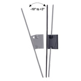 Držák Maclean pro TV nebo monitor, max. VESA 200x200, 23-43", 30 kg, černý, MC-414