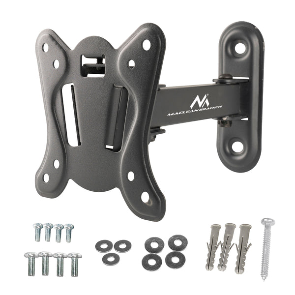 Držák Maclean pro TV nebo monitor, max. VESA 100x100, 13-32", 30 kg, černý, MC-416