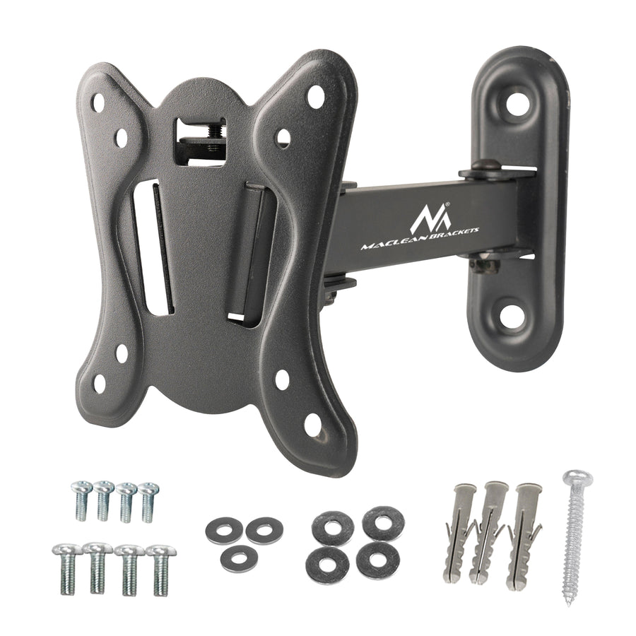 Držák Maclean pro TV nebo monitor, max. VESA 100x100, 13-32", 30 kg, černý, MC-416