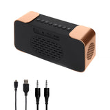 Bezdrátový radiobudík Adler AD 1190 Copper s LED displejem a funkcí Bluetooth