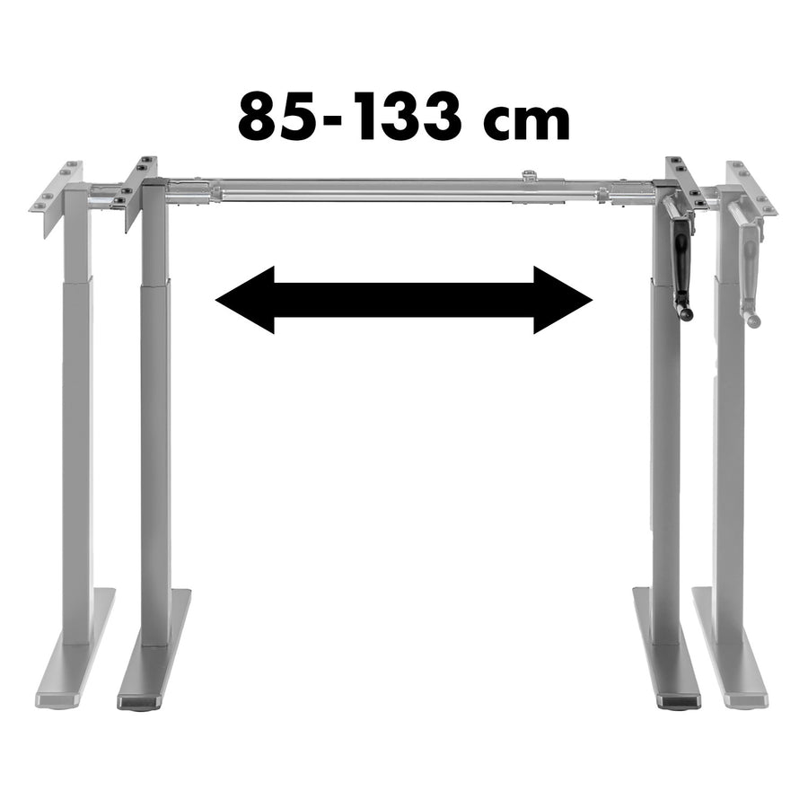 Stůl Maclean, manuální nastavení výšky, bez desky, pro stání a sezení, max. 60 kg, max. výška 120 cm, MC-790NG
