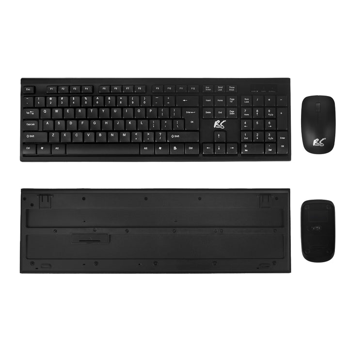 Bezdrátová klávesnice + myš COMBO NanoRS, RS580 černá
