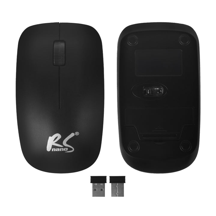 Bezdrátová klávesnice + myš COMBO NanoRS, RS580 černá
