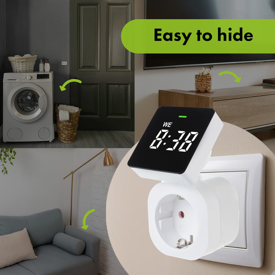 GreenBlue digitální časový spínač - časovač, max. zatížení 16A, IP20, GB610 F