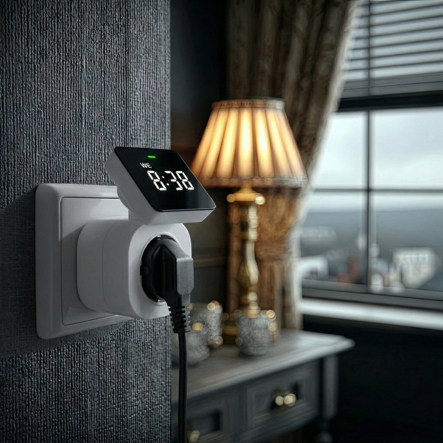 GreenBlue digitální časový spínač - časovač, max. zatížení 16A, IP20, GB610 F