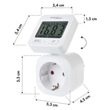 GreenBlue elektroměr, wattmetr, 16A, max. 3680W, dílčí paměť, GB615 F