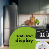 GreenBlue elektroměr, wattmetr, 16A, max. 3680W, dílčí paměť, GB620 E