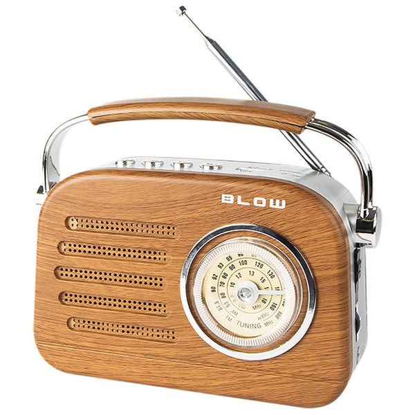 Přenosné analogové rádio AM/FM Bluetooth RA3 na baterie a síťový zdroj Blow