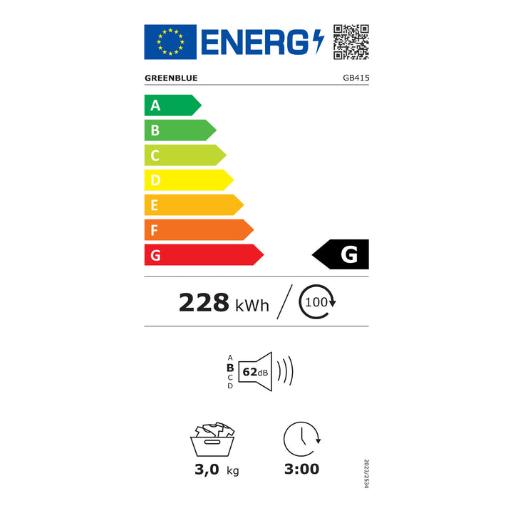 Elektrická sušička prádla GreenBlue s náplní 3 kg