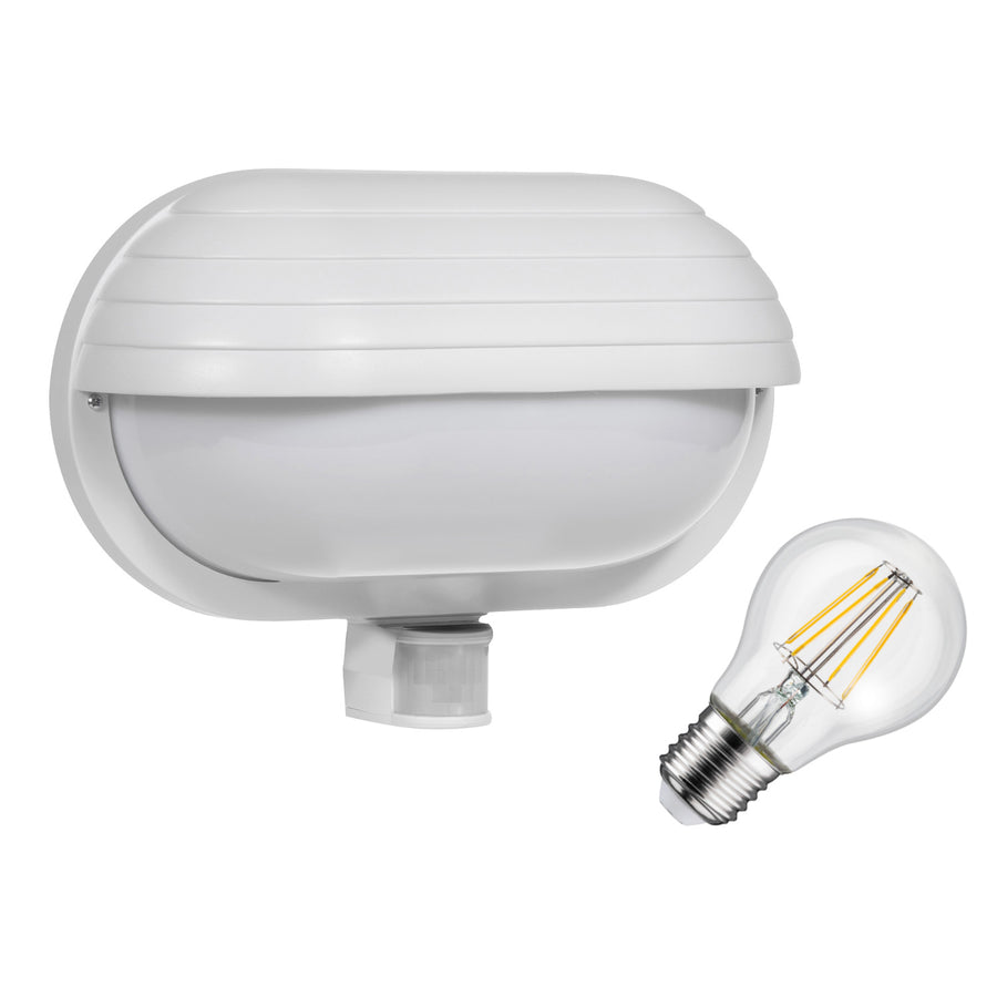 Nástěnné svítidlo Maclean, s PIR čidlem, max. 60W, 180°, MCE33 W + LED 11W
