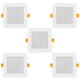 5x stropní panel Maclean LED, zapuštěný, SLIM, 9W, neutrální bílá 4000K, 120*120*26mm, 900lm, MCE373 S