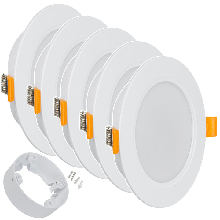 5x stropní panel Maclean LED, podhledový SLIM, 9W, neutrální bílá 4000K, 120*26mm, 900lm, MCE371 R + povrchový adaptér MCE376 R