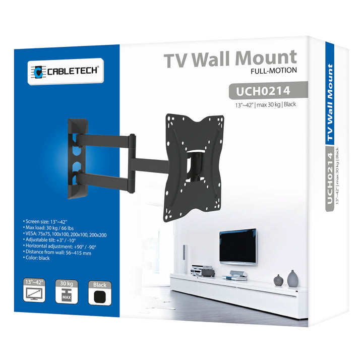 Univerzální držák Cabletech pro TV s vertikálním a horizontálním nastavením 13"-42" UCH0214