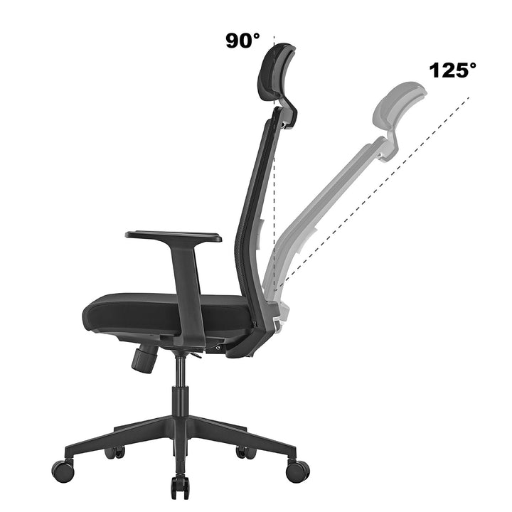 Prémiová ergonomická kancelářská židle s vysokým opěradlem Ergo Office, max. 150 kg, ER-425