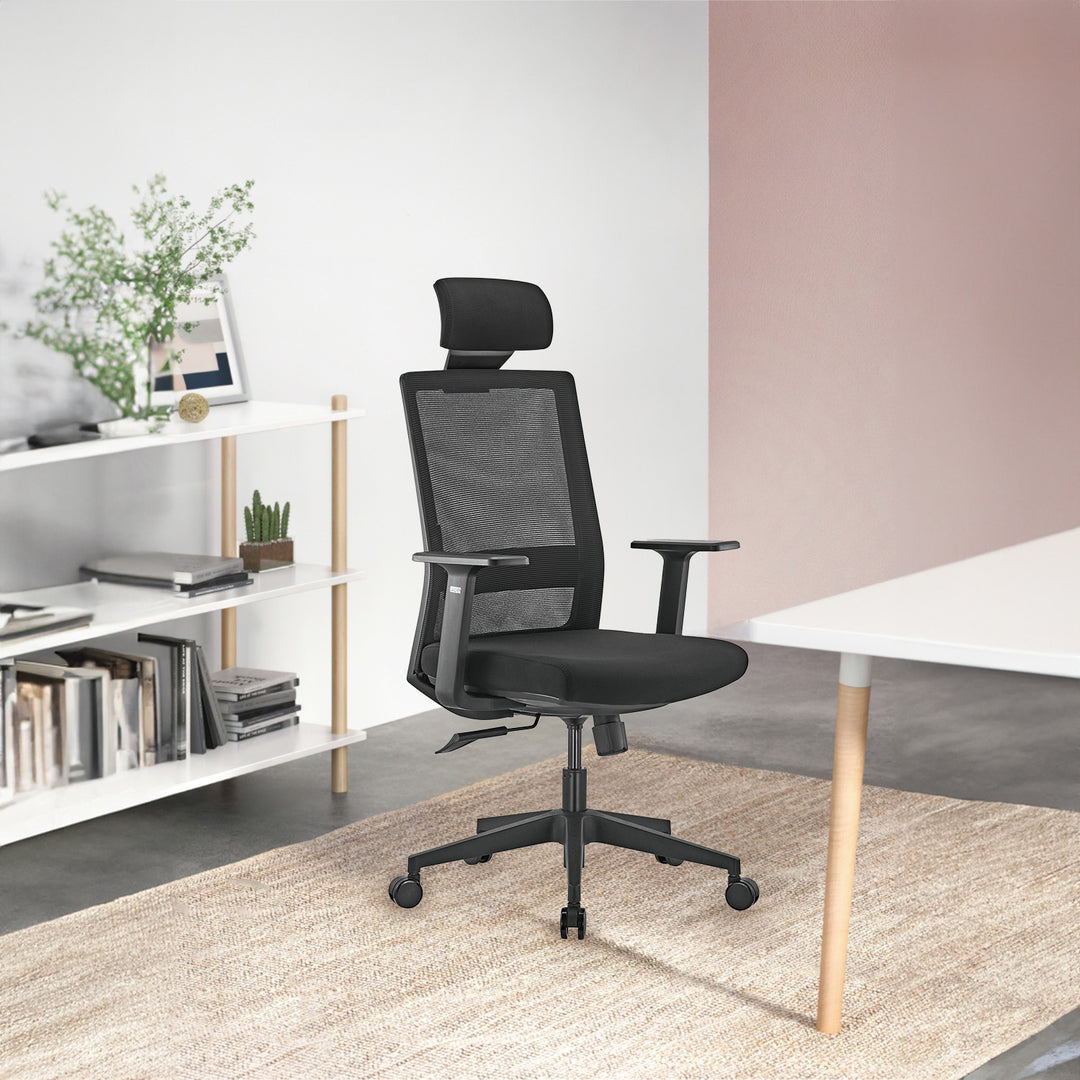 Prémiová ergonomická kancelářská židle s vysokým opěradlem Ergo Office, max. 150 kg, ER-425