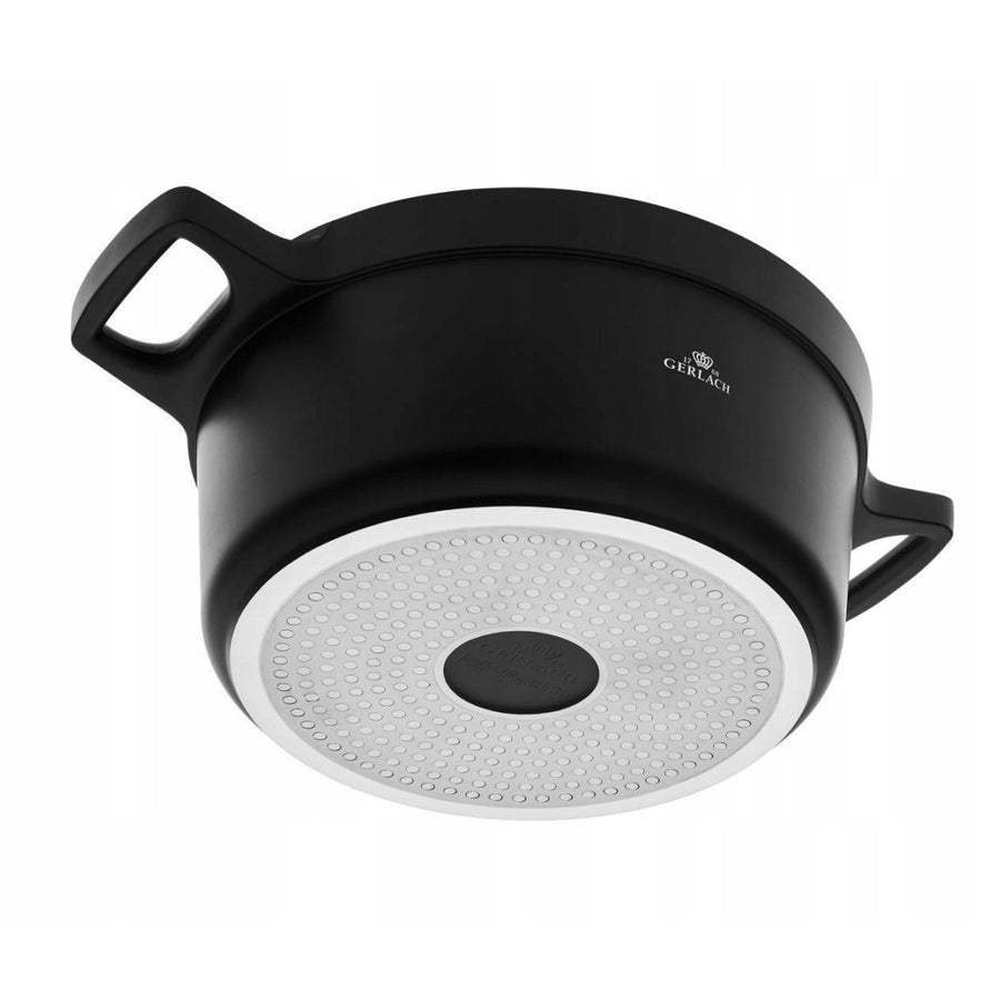 Hrnec Gerlach, keramický povlak, 24 cm, poklice, černá, Natur