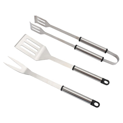 Sada příslušenství Master Grill&Party, špachtle, vidlička, kleště, nerezová ocel, MG115