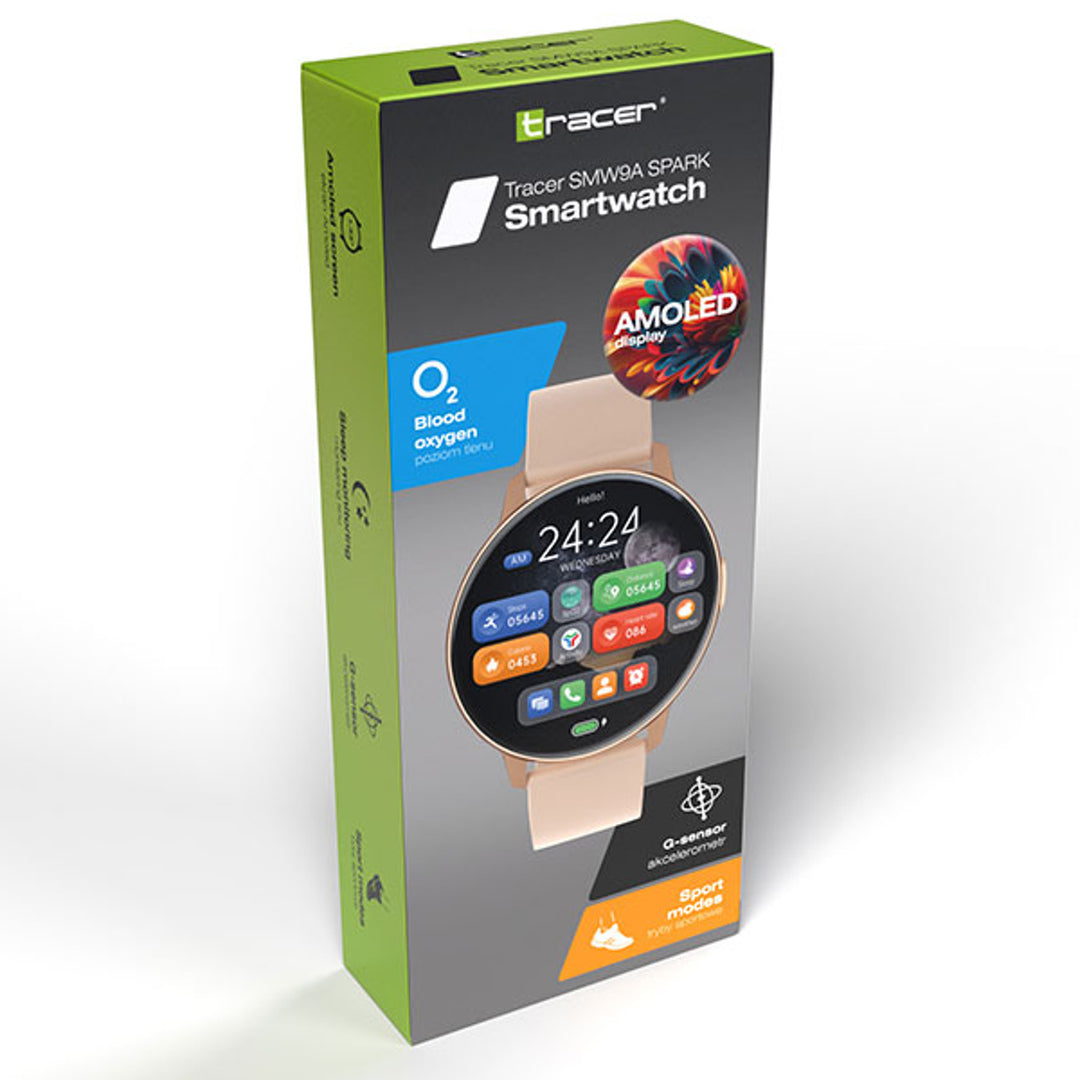 Chytré hodinky Tracer, 1.43 AMOLED, Bluetooth 5.2BLE, IP67, SMW9A SPARK