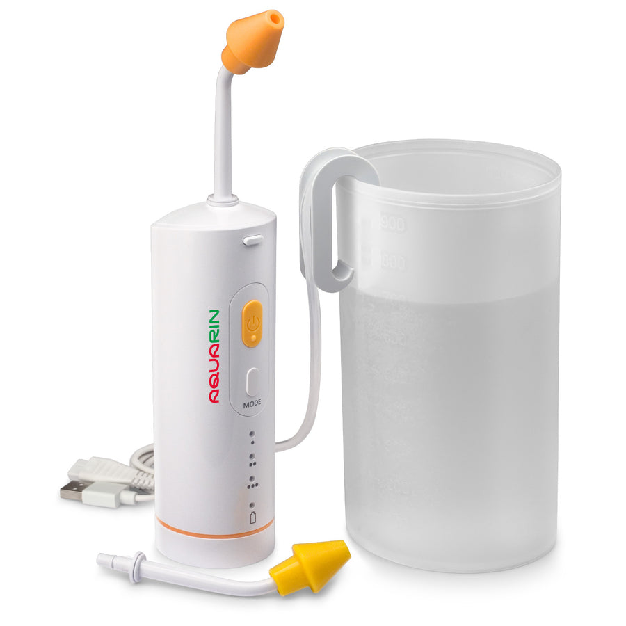 AQUARIN irigátor, nosní výplach, 900 ml nádobka, 2 nástavce, LD-N1