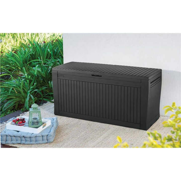 Zahradní úložný box, grafitový, 270 l, Comfy Storage Box