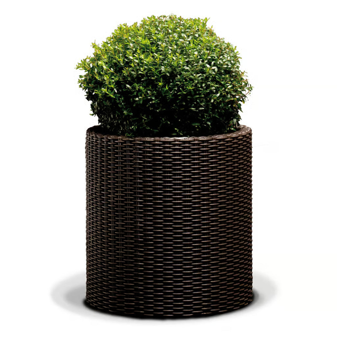 Květináč Keter, kulatý, průměr 43,7 cm, bronz, Cylinder Planter L