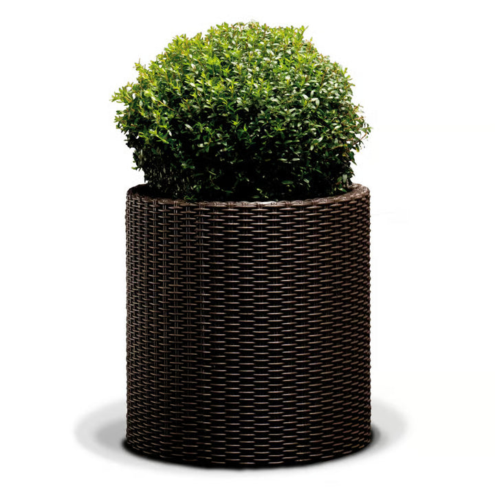 Květináč Keter, kulatý, průměr 43,7 cm, bronz, Cylinder Planter L