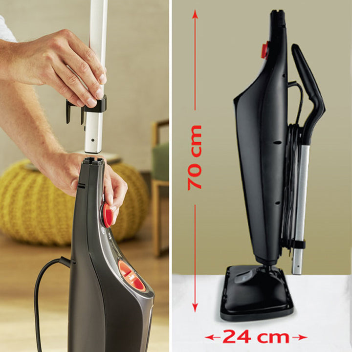 Parní mop Vileda, 3 režimy, náplň 40 cm, parní podložka Steam Plus XXL Power Pad