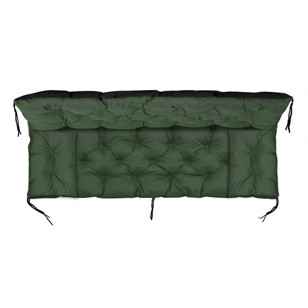 Zelený zahradní set 180x60x50 cm + 2 polštáře 42 x 42 cm