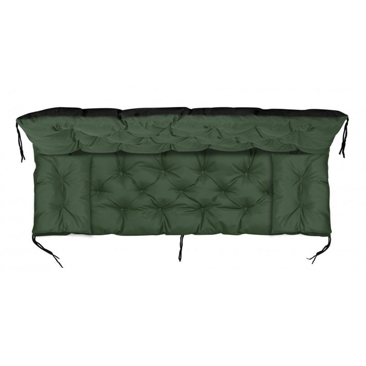 Zelený zahradní set 180x60x50 cm + 2 polštáře 42 x 42 cm
