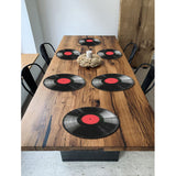 Sada podložek na stůl Bertoni, 6 kusů, kulatá, 33 cm, vinyl