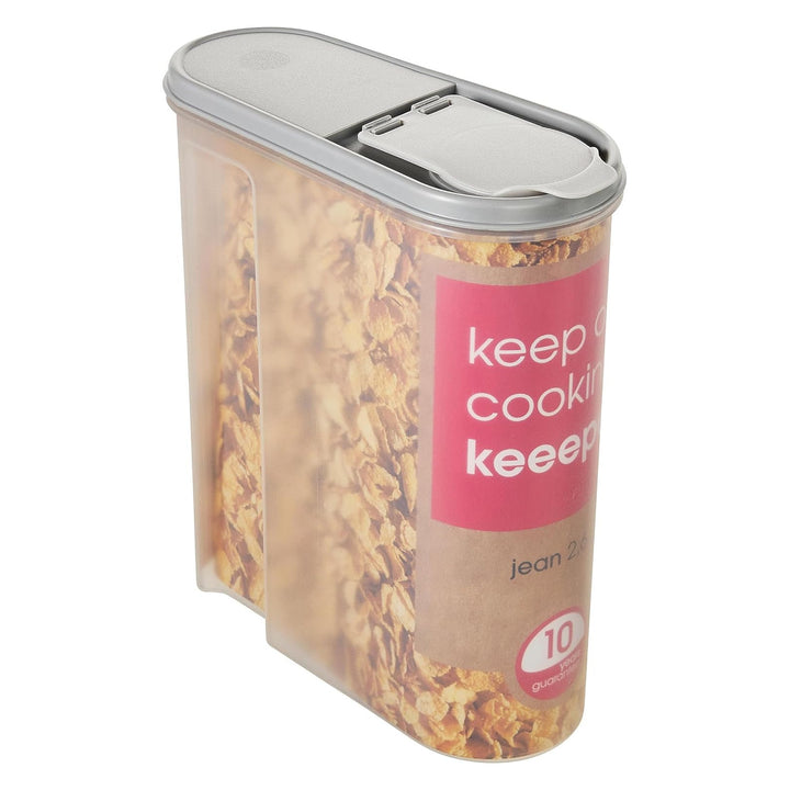 Nádoba na cereálie Keeeper, průhledné boky, 2,6 l, Jean