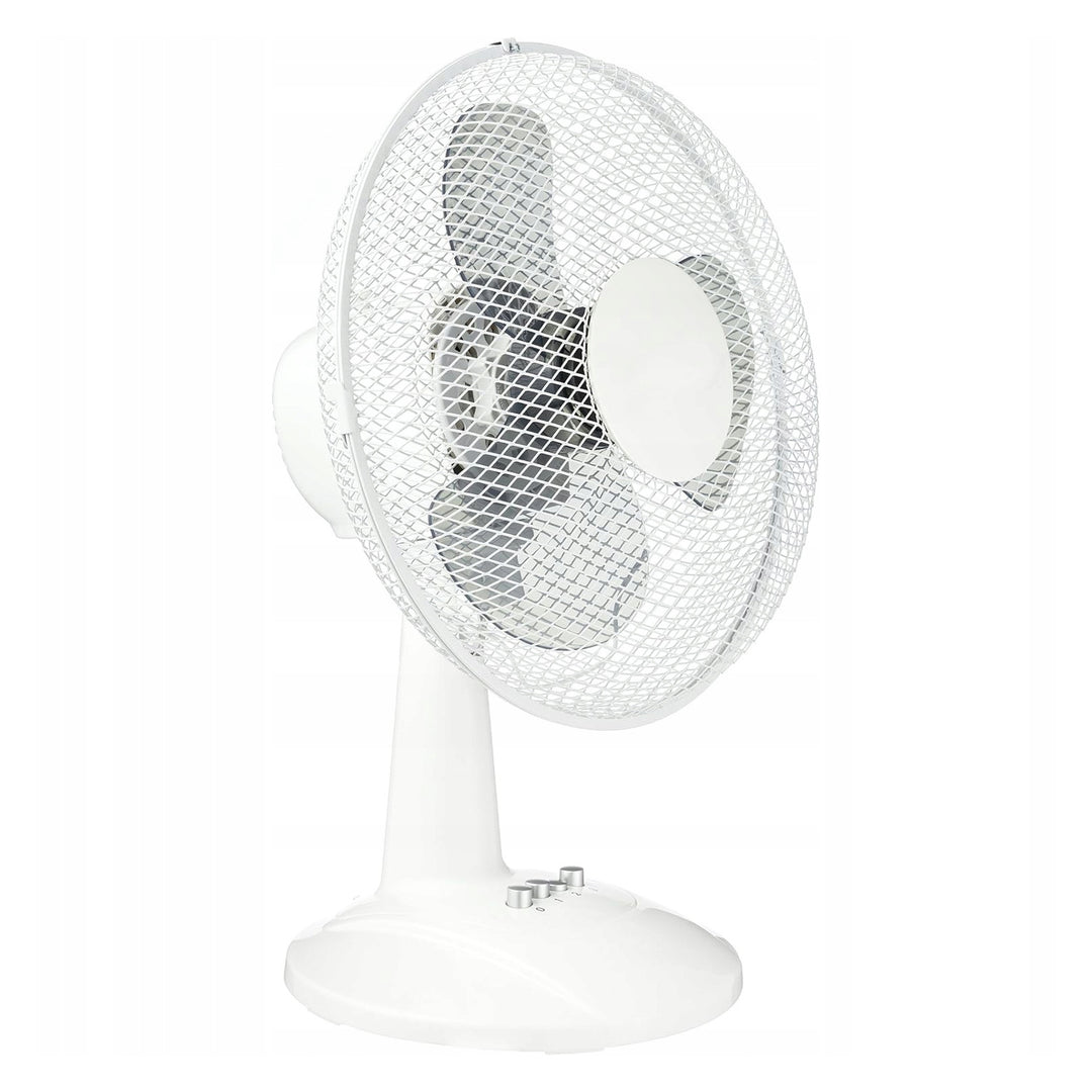 Stolní ventilátor LTC, oscilační, nastavitelný úhel, 38 W, bílý, LXWT20