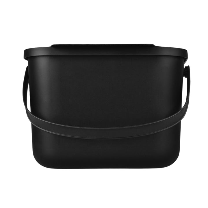 Koš na bioodpad, kompostovací koš, objem 6 litrů, černý, Mini Bini
