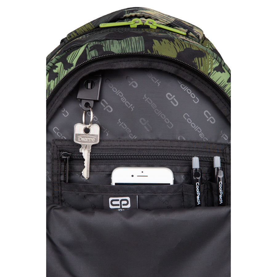 Batoh pro mládež Coolpack, 3 přihrádky, tvarovaná záda, Jerry Adventure Park