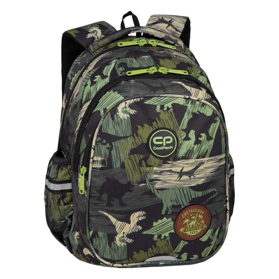Batoh pro mládež Coolpack, 3 přihrádky, tvarovaná záda, Jerry Adventure Park