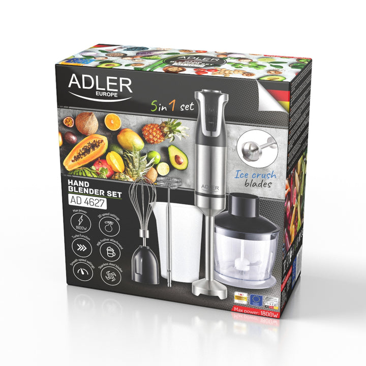 Ruční mixér Adler, 20 rychlostí, 1800 W, funkce Turbo, AD 4627