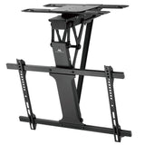 Elektrický stropní držák Maclean pro TV, TUYA podpora, max. VESA 600x400, 90st otočný, 32"-75", 35kg, MC-490
