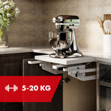 Zvedací, vestavěná výsuvná kuchyňská police 5-20 kg. 820x168x106mm MC-497