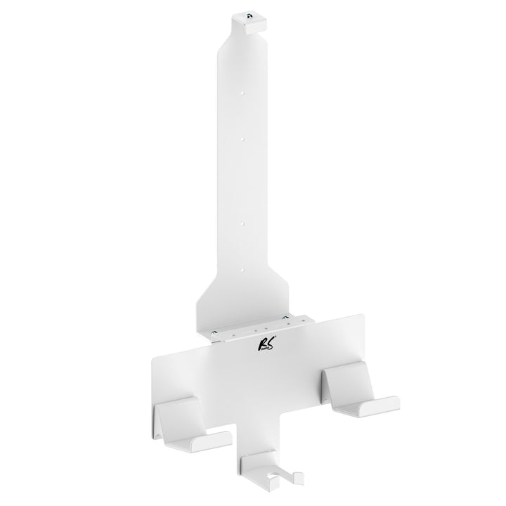 Nástěnný stojan bílý pro konzoli Playstation 5 s držákem podložky, max. 10 kg, NanoRS RS181