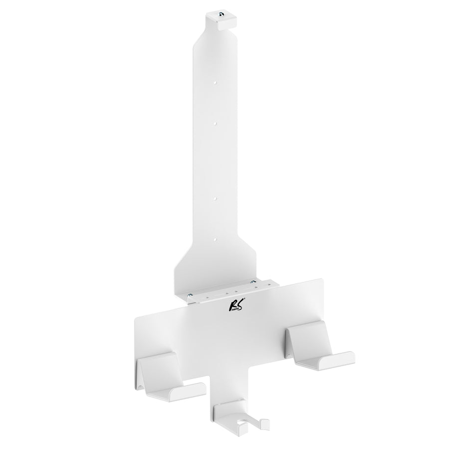 Nástěnný stojan bílý pro konzoli Playstation 5 s držákem podložky, max. 10 kg, NanoRS RS181